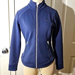 Zero Restrictions women's Activewear jacket Blue/white. Size small.